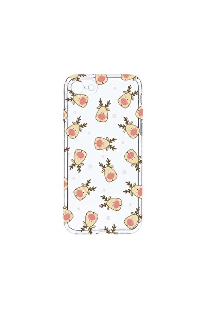 bestcase Husa Clear Silicon 2MM, Compatibila Cu Apple iPhone SE 2, Xmas, Anti...