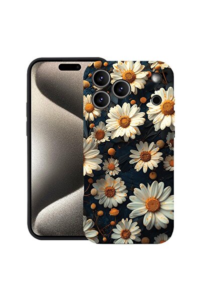 bestcase Husă pentru Apple iPhone 17 Pro Max cu Design 3D Daisy, Silicon Prem...