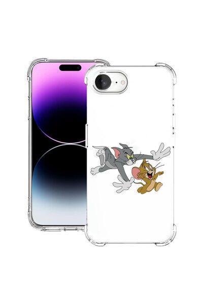bestcase Husa pentru Apple iPhone 16e, Anti Shock 1.5MM, Tom And Jerry, Prote...
