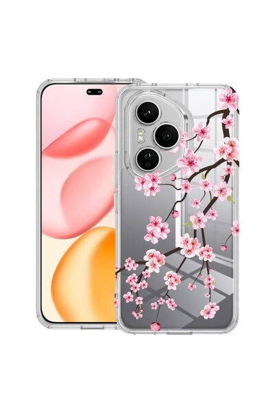 bestcase Διαφανής θήκη σιλικόνης για Honor 400 Pro, Ιαπωνικό δρυς κερασιάς, 2...