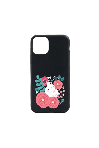 bestcase Husa Silicon Rabbit in flowers, compatibila cu Apple iPhone 13 Pro M...