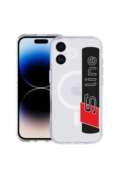 bestcase Husa pentru Apple iPhone 17 cu Design Audi S Line, Mag Anti Shock TP...