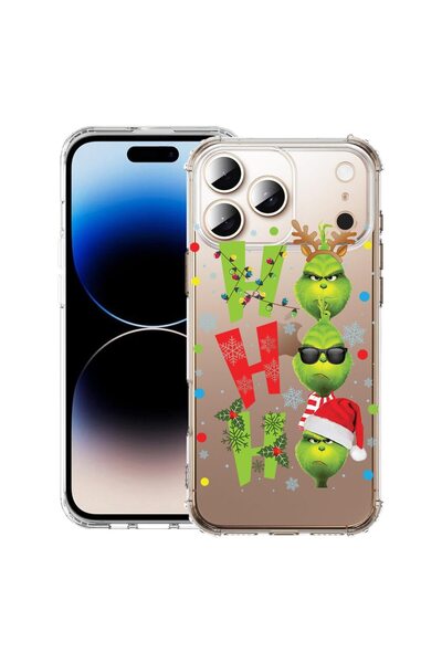 bestcase Husă pentru Apple iPhone 17 Pro Max cu Design Grinches - Ho Ho Ho, A...