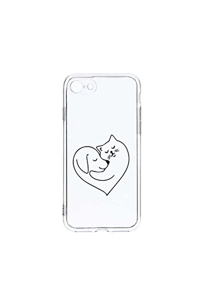 bestcase Θήκη Διαφανής Σιλικόνη 2MM, Συμβατή με Apple iPhone SE 2, Σχέδιο Αγά...
