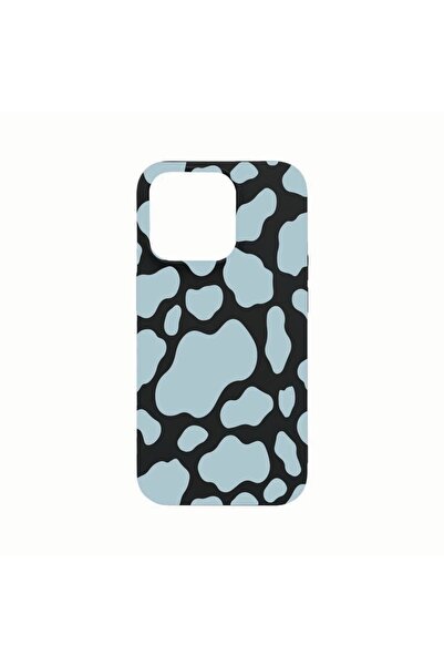 bestcase Husa Silicon, Compatibila cu Apple iPhone 14 Pro Max, Blue Cow, rezi...