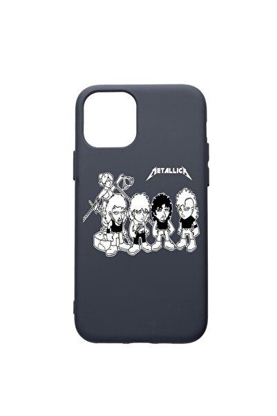 bestcase Премиум силиконов калъф, съвместим с Apple iPhone 12 Pro, Metallica,...
