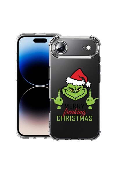 bestcase Husă pentru Apple iPhone 17 Air cu Design Grinches - Crăciun Fericit...