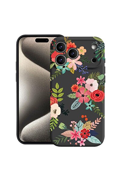 bestcase Husă pentru Apple iPhone 17 Pro Max cu design floral, silicon premiu...