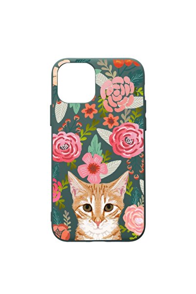 bestcase Θήκη Σιλικόνης Premium Συμβατή με Apple iPhone 11, Γάτα σε Λουλούδια...