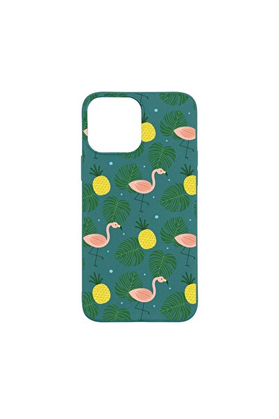 bestcase Силиконов калъф, съвместим с Apple iPhone 13 Pro Max, Тропически, ус...