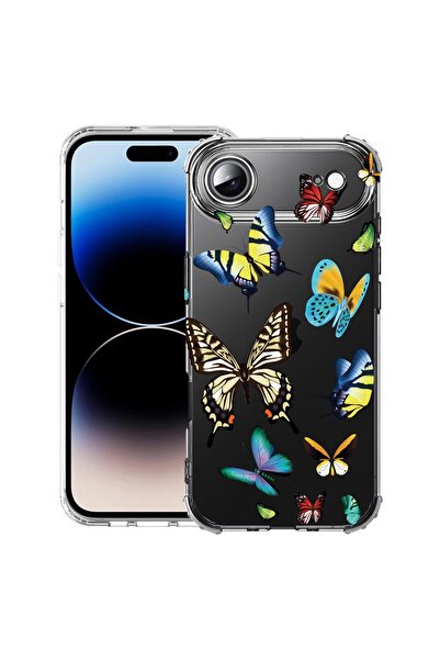bestcase Θήκη για Apple iPhone 17 Air με Σχέδιο Όμορφες Πολύχρωμες Πεταλούδες...