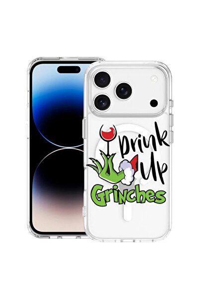 bestcase Husă pentru Apple iPhone 17 Pro Max cu Design Grinches - Drink Up, M...