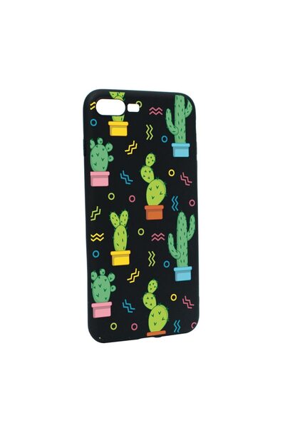 bestcase Θήκη σιλικόνης συμβατή με Apple iPhone 7 Plus / 8 Plus, Κάκτος, ανθε...