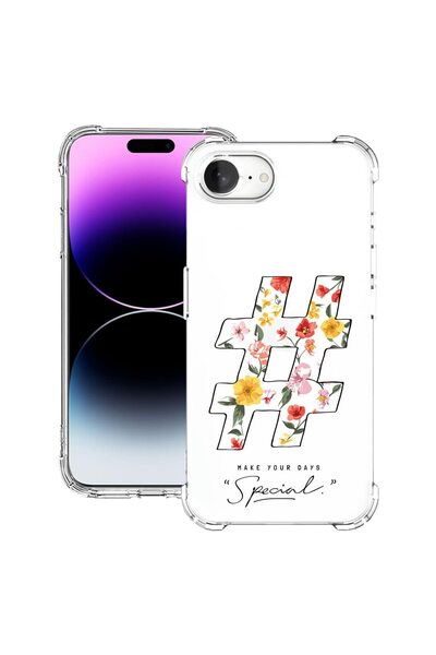 bestcase Θήκη για Apple iPhone 16e, Αντικραδασμική 1.5MM, Hashtag, Προστασία ...