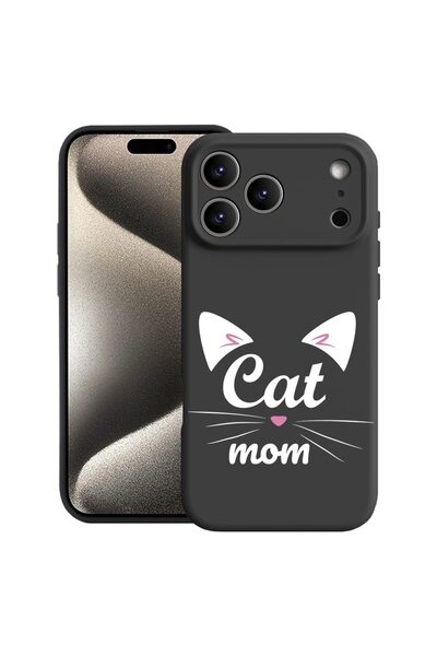 bestcase Husă pentru Apple iPhone 17 Pro cu Design Cat Mom, Silicon Premium, ...
