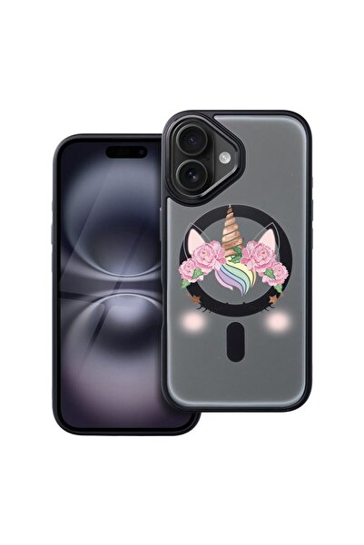 bestcase Husa Compatibila cu Apple iPhone 16 cu Design Unicorn, Shockproof Sh...