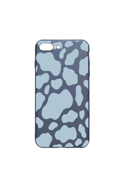 bestcase Husa Silicon Compatibila Cu Apple iPhone 8 Plus / 7 Plus, Blue Cow, ...