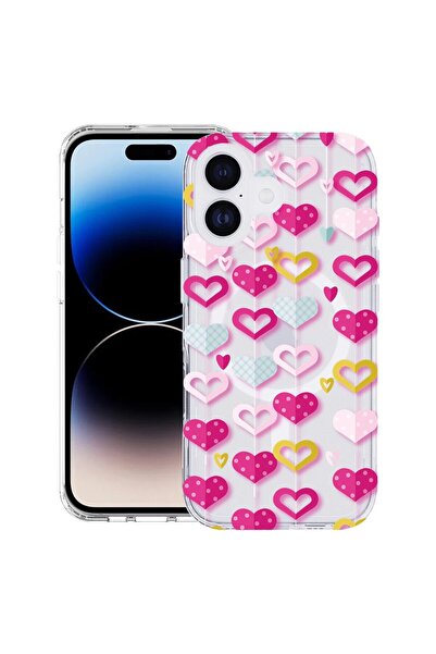 bestcase Husă pentru Apple iPhone 17 cu Design Lovely Hearts, Mag Anti Shock ...