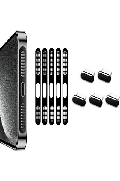 Choice5 Black 5sets For iPhone 16/15 Series and iPhone 17 Charging Port & Spe...