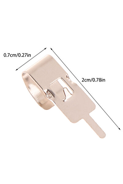Choice Silver HUAHUASizeable 50PCS Spring Steel 18650 Battery Clip Contact, B...