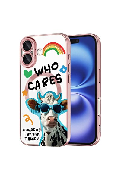 bestcase Πολυτελής Θήκη MagSafe, Συμβατή με Apple iPhone 16, Crazy Cow - Who ...