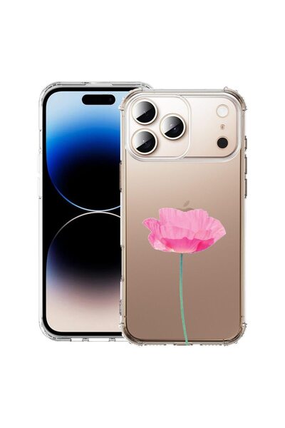 bestcase Husă pentru Apple iPhone 17 Pro Max cu Design Trandafir - Roz Pastel...