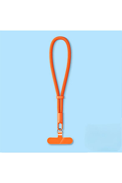 choice2 Orange POLYESTER Universal Adjustable Phone Lanyard Self Locking Anti...