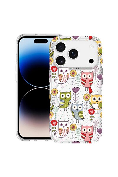 bestcase Husă pentru Apple iPhone 17 Pro Max cu Design Owl Pattern, Mag Anti ...