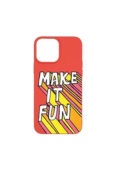 bestcase Θήκη σιλικόνης, Συμβατή με Apple iPhone 13 Pro Max, Make It Fun, ανθ...