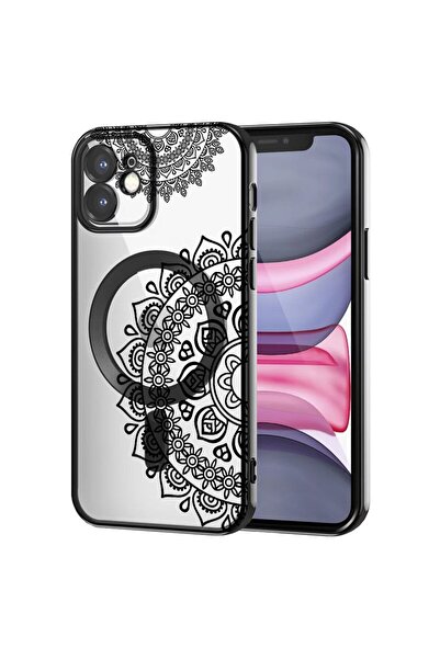 bestcase Πολυτελής Θήκη MagSafe, Συμβατή με Apple iPhone 12, Αφηρημένο Δαντελ...