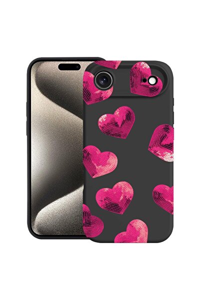 bestcase Husă pentru Apple iPhone 17 Air cu Design cu Inimi, Silicon Premium,...