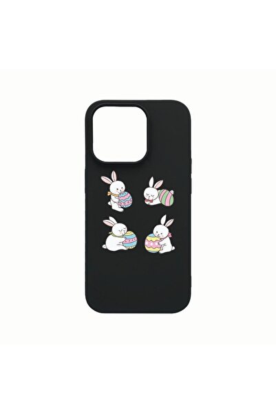bestcase Θήκη σιλικόνης, Συμβατή με Apple iPhone 14 Pro Max, Πασχαλινό Κουνέλ...