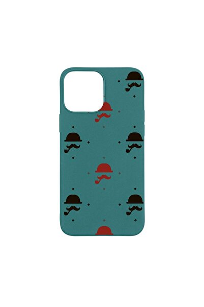 bestcase Θήκη σιλικόνης συμβατή με Apple iPhone 13 Pro Max, Σχέδιο μουστάκι, ...