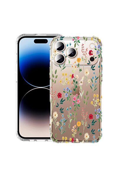 bestcase Husă pentru Apple iPhone 17 Pro cu design Flori de primăvară, Antișo...