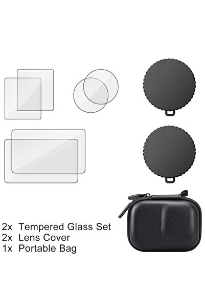 Choice4 Set 9 For DJI Osmo Action 5 Pro HD Tempered Glass 9H Screen Protector...