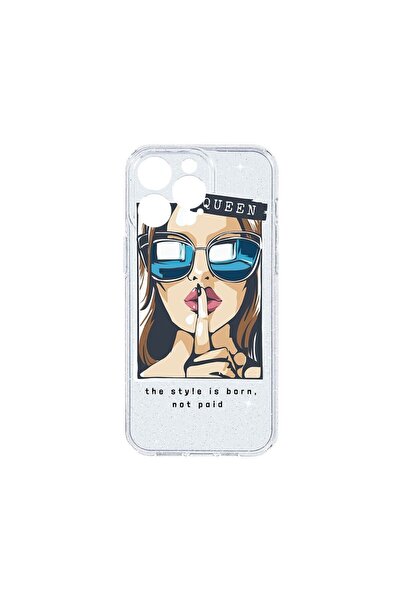 bestcase Husa Crystal Glitter 2MM, Compatibila Cu Apple iPhone 14 Pro, Queen,...