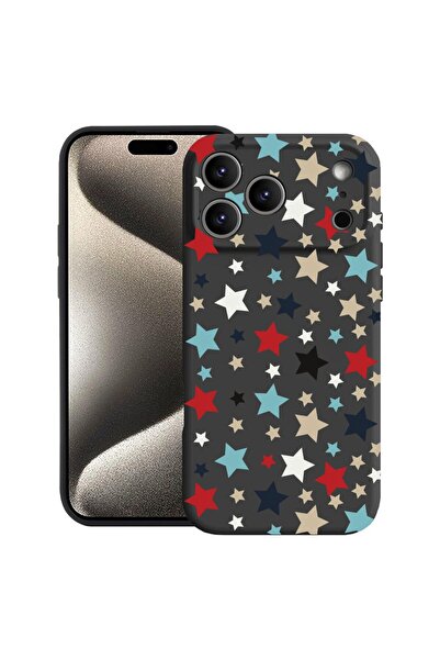 bestcase Husă pentru Apple iPhone 17 Pro cu Design Stars, Silicon Premium, Mi...