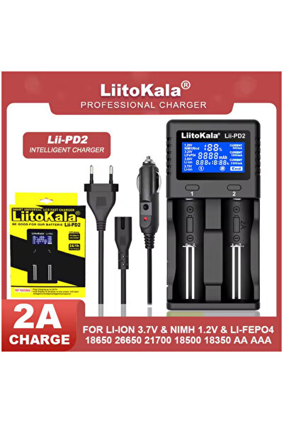 Choice3 liitokala (PD2-car)-EU LiitoKala Lii-PD2 18650 intelligen Battery Cha...