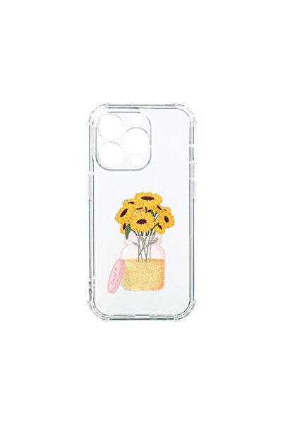 bestcase Husa Anti Shock 1.5MM, Compatibila Cu Apple iPhone 15 Pro, Sun Flowe...