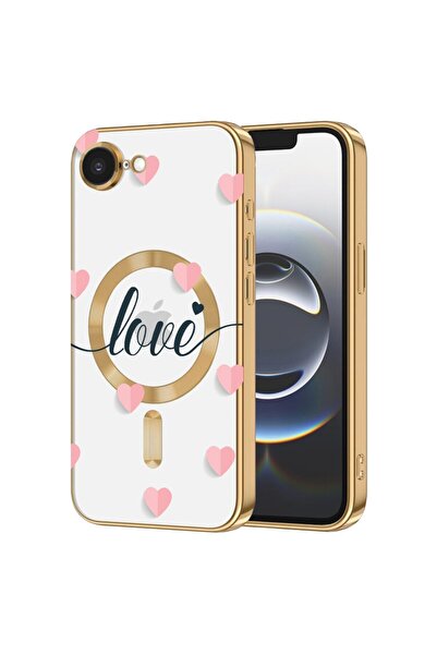 bestcase Πολυτελής Θήκη MagSafe, Συμβατή με Apple iPhone 16e, Κόκκινες Καρδιέ...