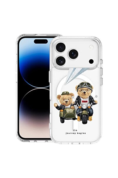 bestcase Θήκη για Apple iPhone 17 Pro με Σχέδιο Teddy On The Road, Αντικραδασ...