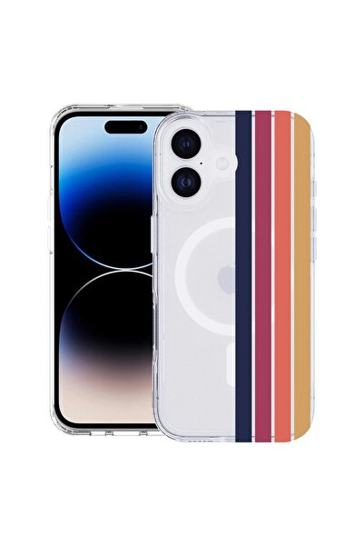 bestcase Θήκη για Apple iPhone 17 με Σχέδιο Ρετρό Γραμμών, Αντικραδασμική TPU...