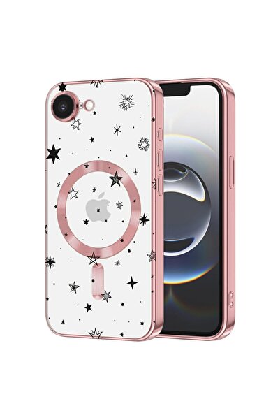 bestcase Husa Luxury MagSafe, Compatibila Apple iPhone 16e, Stars, Ultra-Soft...