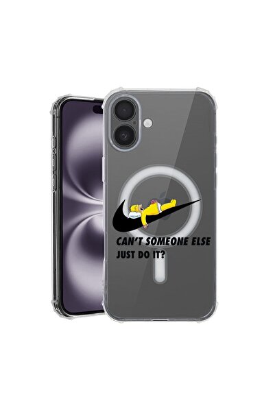 bestcase Θήκη για Apple iPhone 16, MagSafe Αντικραδασμική, Simpson Just Do It...