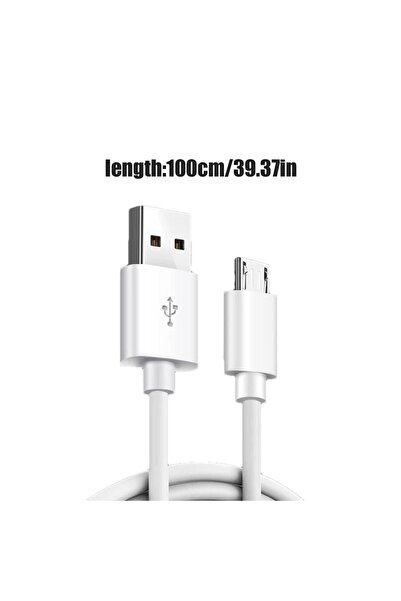 Choice كابل شحن USB أبيض بطول 1 متر، نوع B، سرعة نقل بيانات 480 ميجابت في الث...