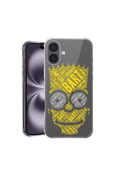 bestcase Θήκη για Apple iPhone 16, Αντικραδασμική 1.5MM, Καλλιγραφία Bart Sim...