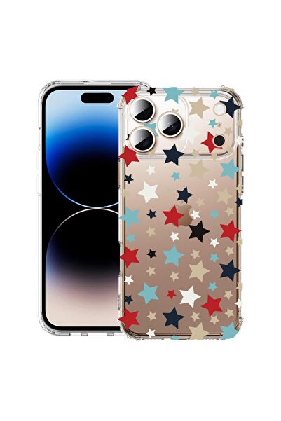 bestcase Husă pentru Apple iPhone 17 Pro cu Design Stars, Antișoc, Colțuri în...