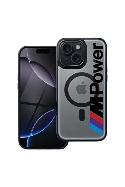 bestcase Husa Compatibila cu Apple iPhone 15 cu Design BMW M Power, Shockproo...