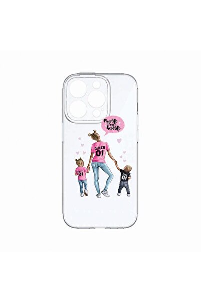 bestcase Θήκη, Συμβατή με Apple iPhone 14 Pro, Σχέδιο  "Mom Life " με αγόρι κ...