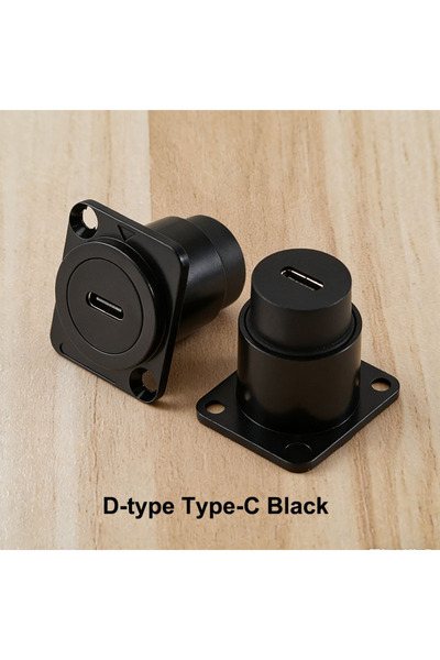 Choice 377-D-type Type-C 1pc D-Type & Circular Panel Mount Connector USB2.0/3...